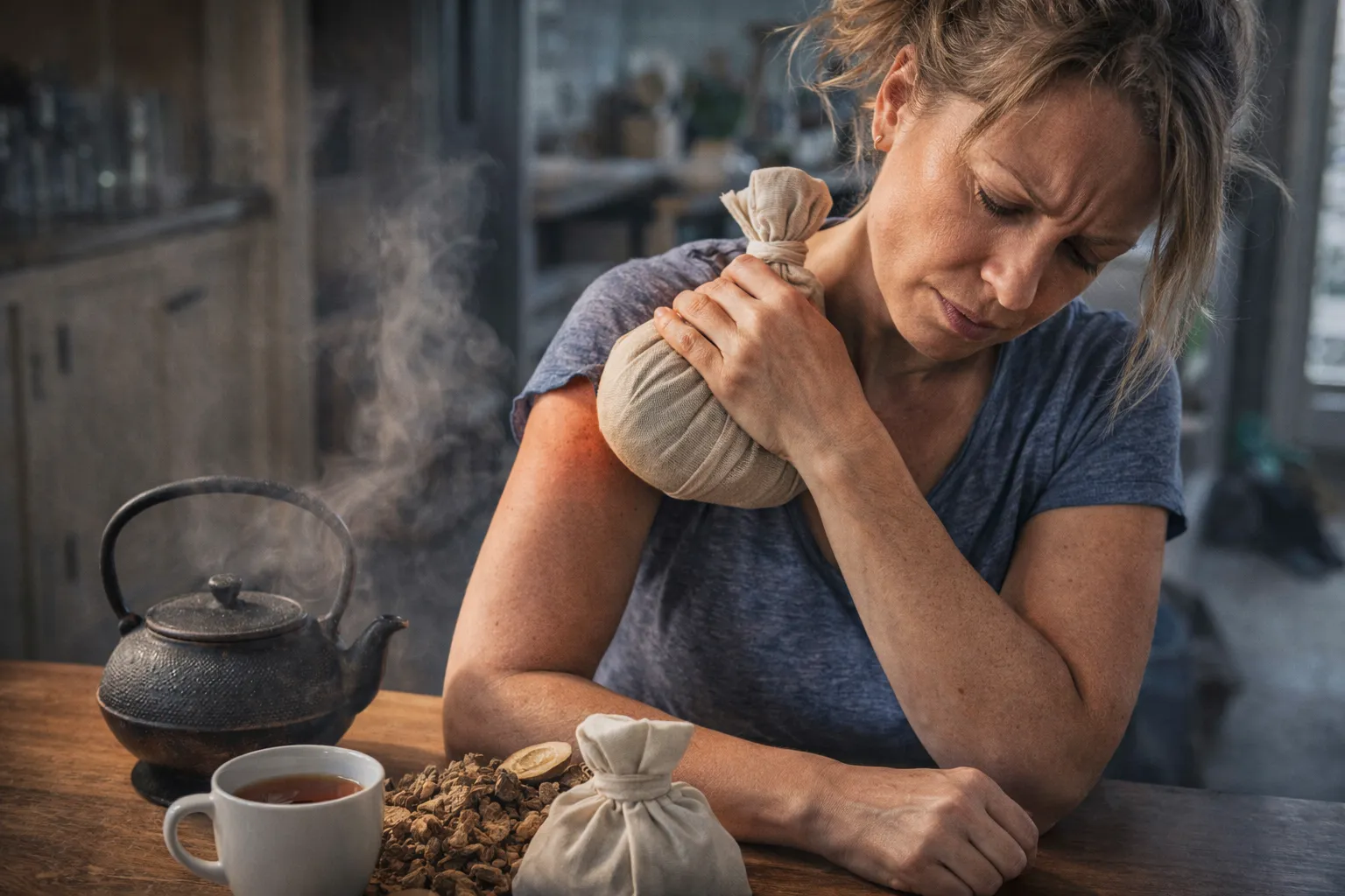 Applicazione topica della crema all'Artiglio del Diavolo