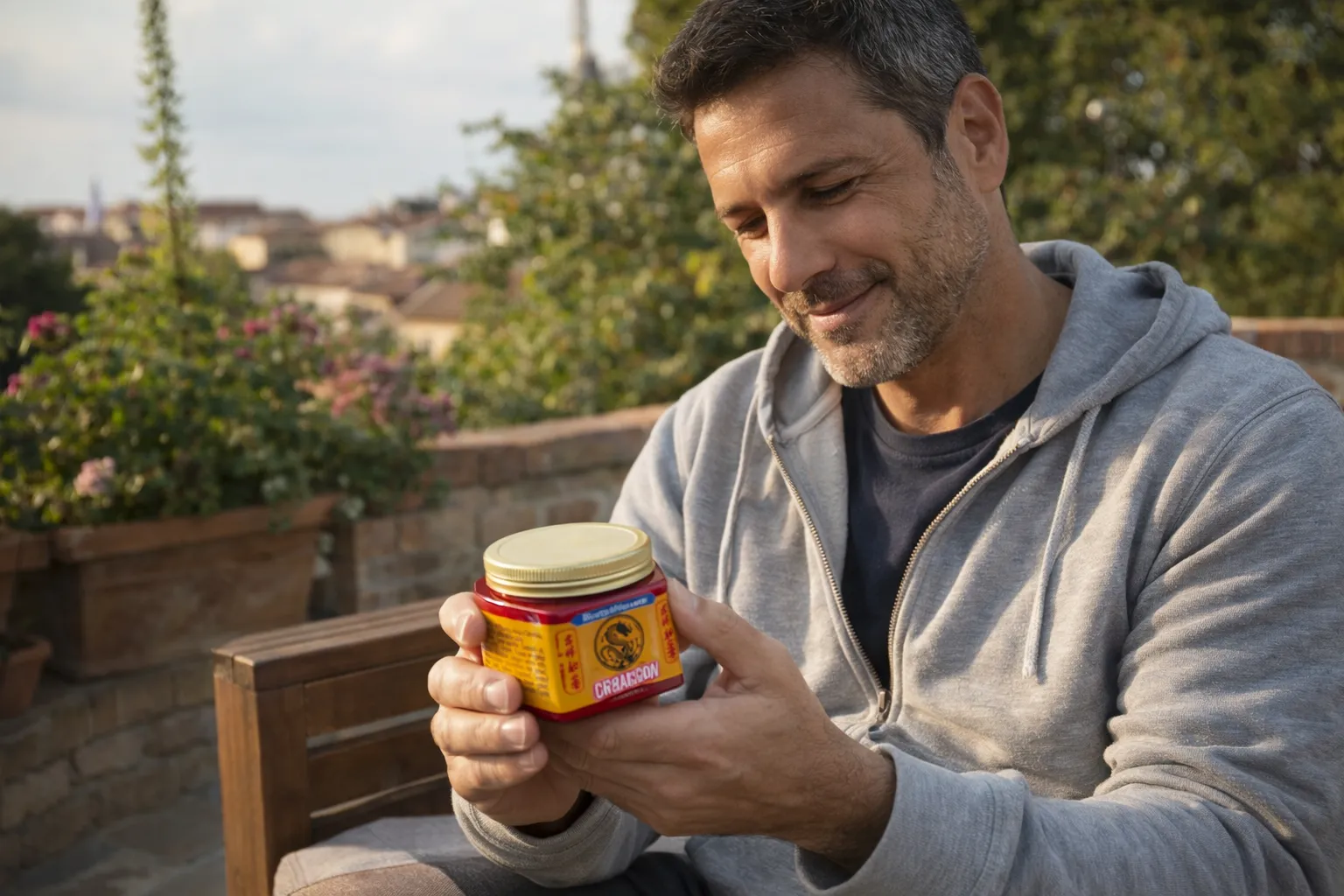 Marco soddisfatto con Crema del Drago