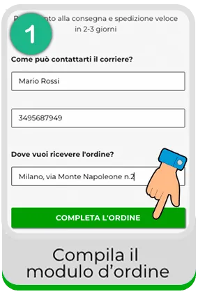 Step 1: Compila il modulo d'ordine