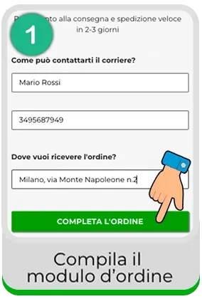 Passo 1: compila il modulo d'ordine