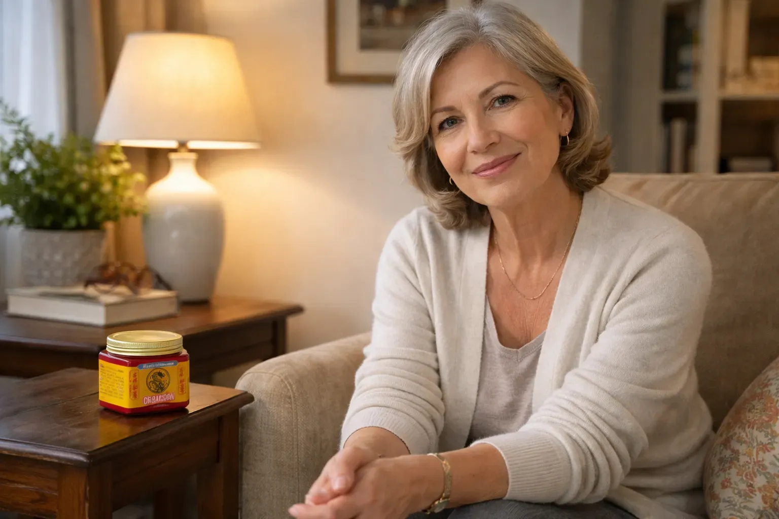 Lucia soddisfatta con Crema del Drago