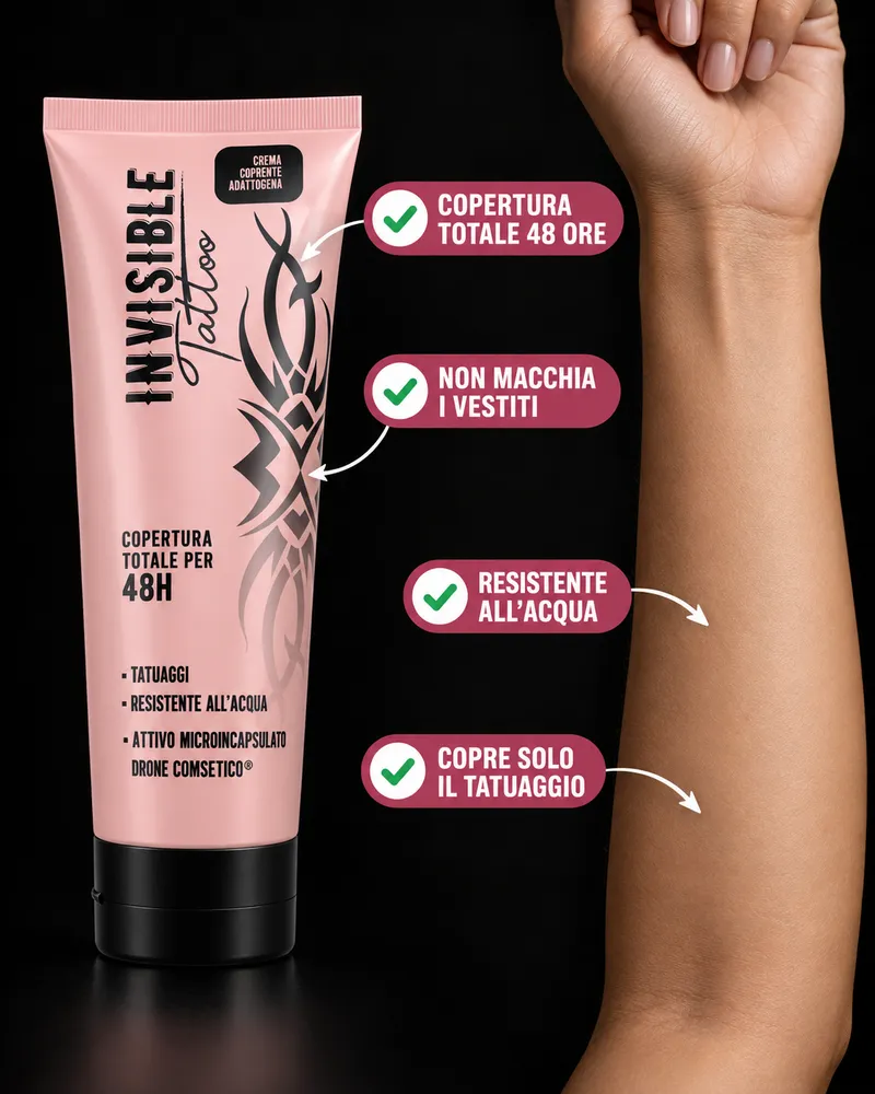 Copertura 48 ore, tonalità unica, resistente all'acqua, 75 ml