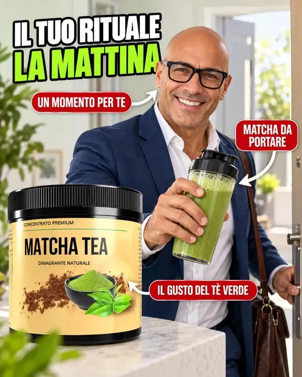 Il tuo rituale la mattina: un momento per te, il gusto del tè verde, il matcha da portare