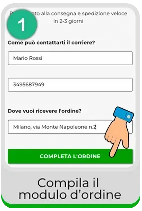 Passo 1: compila il modulo d'ordine