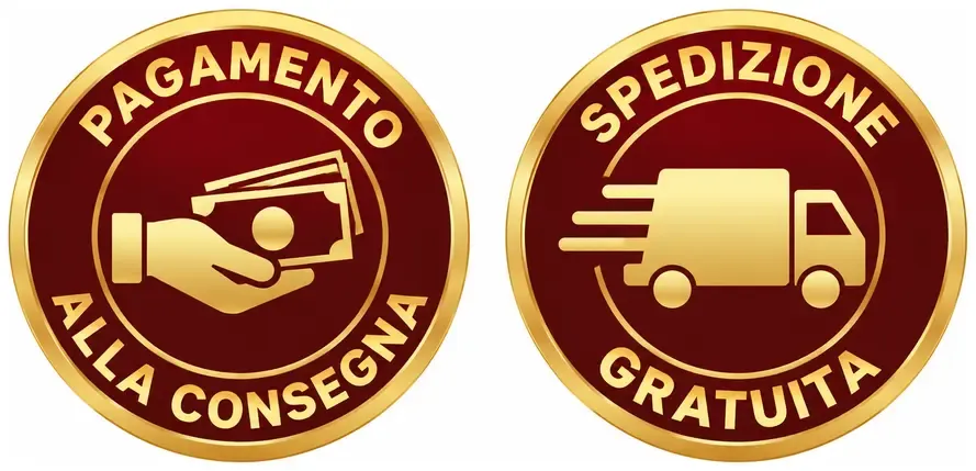 Pagamento alla consegna, spedizione gratuita