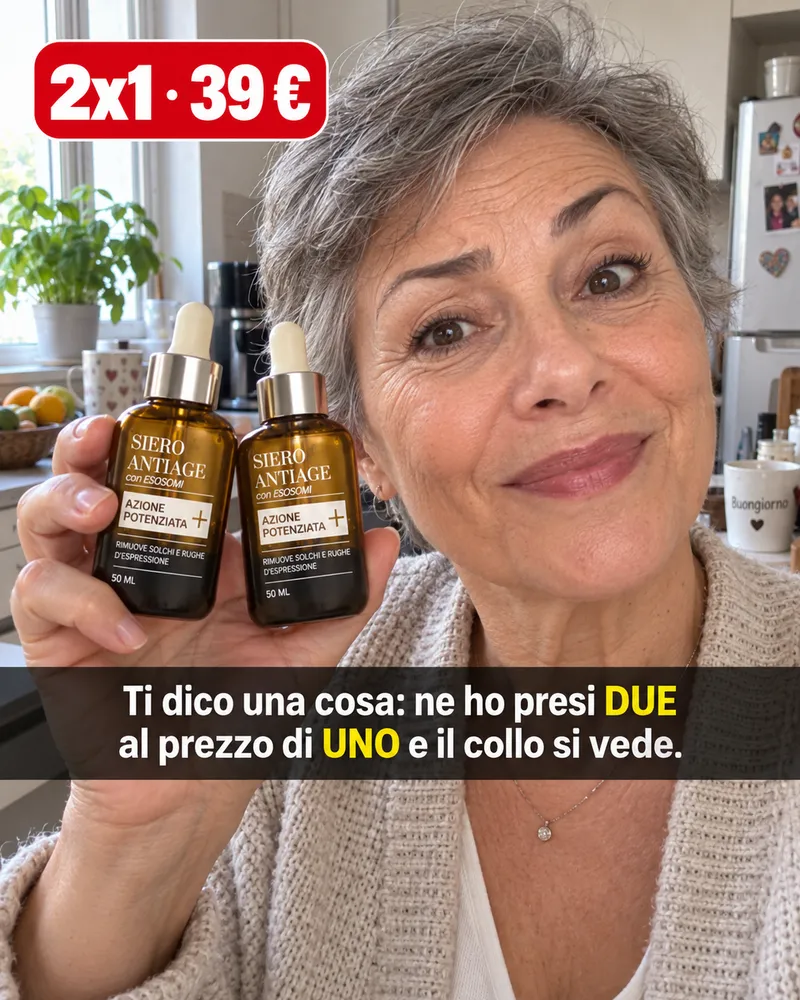 Cliente con i due flaconi: ne ho presi due al prezzo di uno e il collo si vede