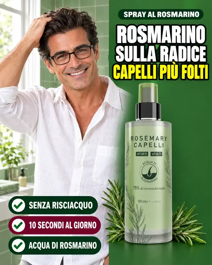 Spray al rosmarino Rosemary Capelli per capelli più folti
