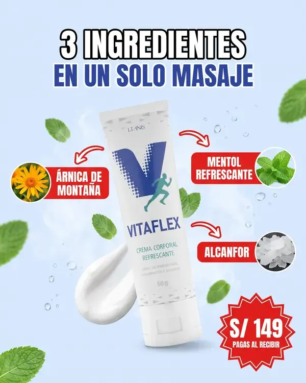 Árnica, mentol y alcanfor: los tres ingredientes de la crema Vitaflex