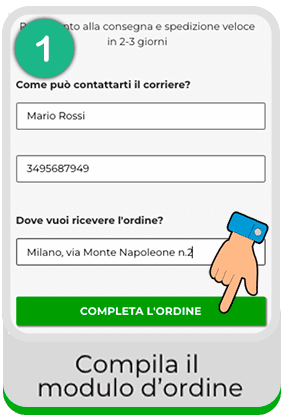 Step 1: Compila il modulo d'ordine