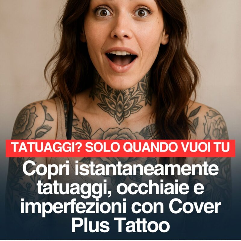Vuoi coprire un tatuaggio in modo semplice e senza effetto finto? Ecco come fare x1
