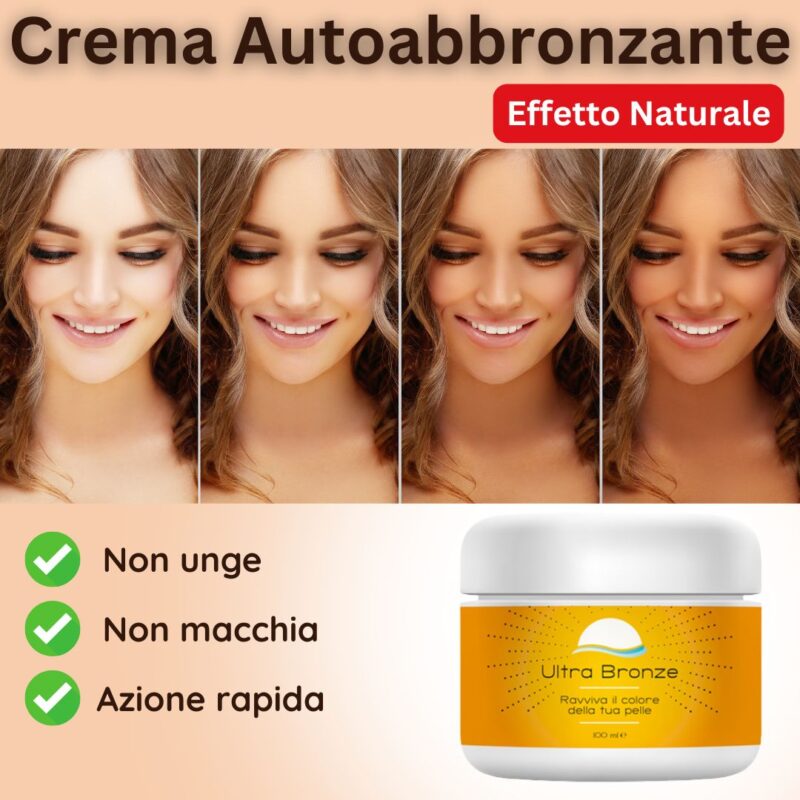 La crema autoabbronzante per una pelle ambrata